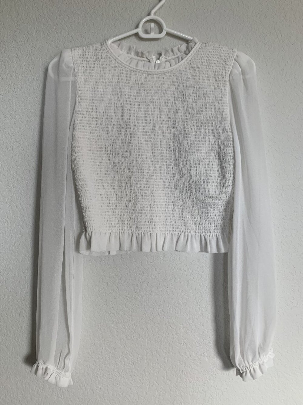 Wilfred White Shirred Top